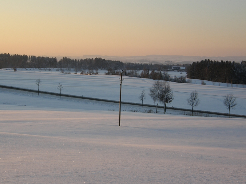 Stra�e im Schnee